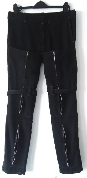 1999 Bondage Trousers with Zipped Pockets and Straps