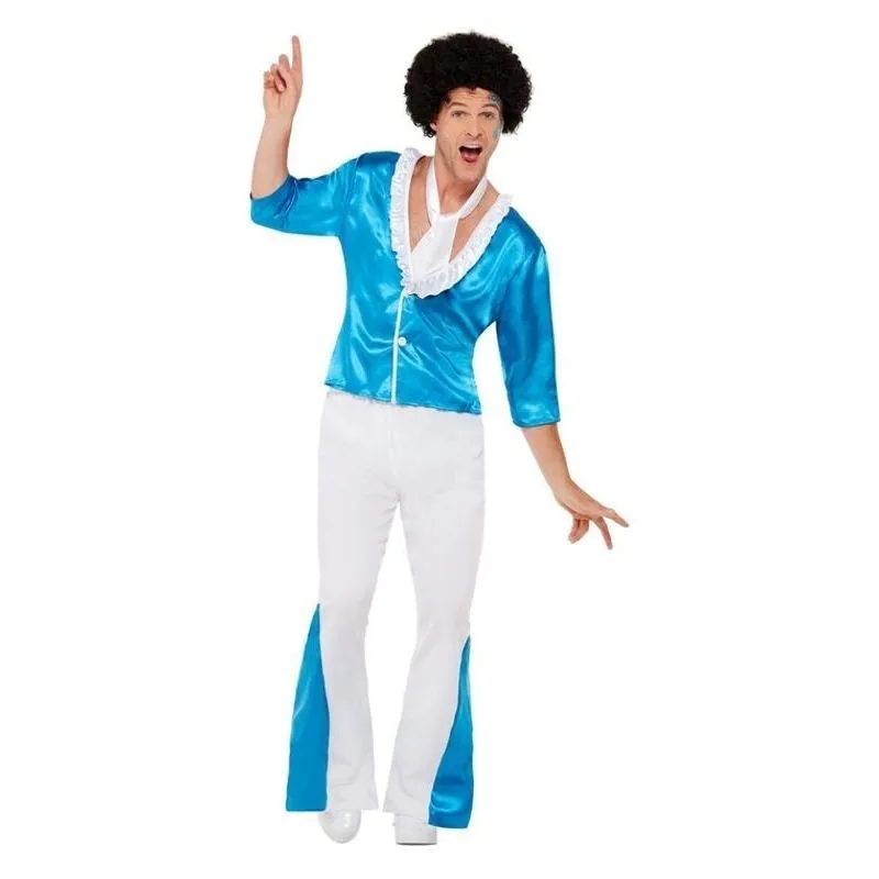 70s Super Glam Costume Blue