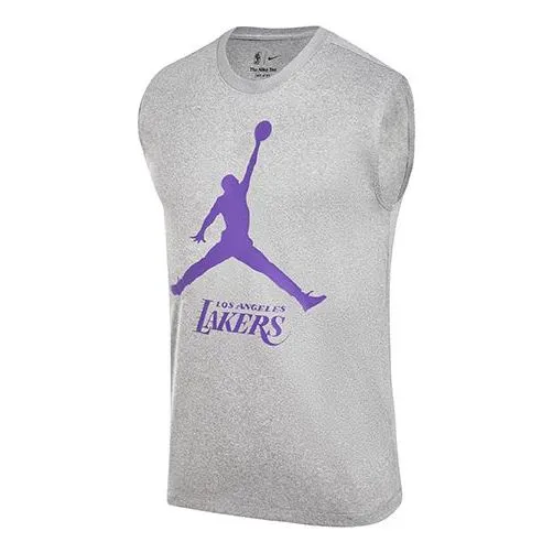 Air Jordan Nba Lakers Vest 'Grey Purple', Gray