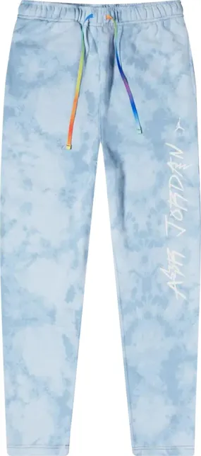 Air Jordan x J Balvin Fleece Pants 'Celestine Blue/Leche Blue', blue