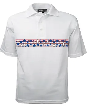 AKWA Men's Patriotic Polo (Stars & Stripes)