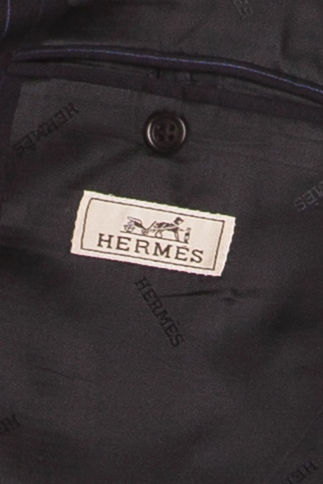 Authentic Hermes - 2PC Dark Blue Suit - IT 52