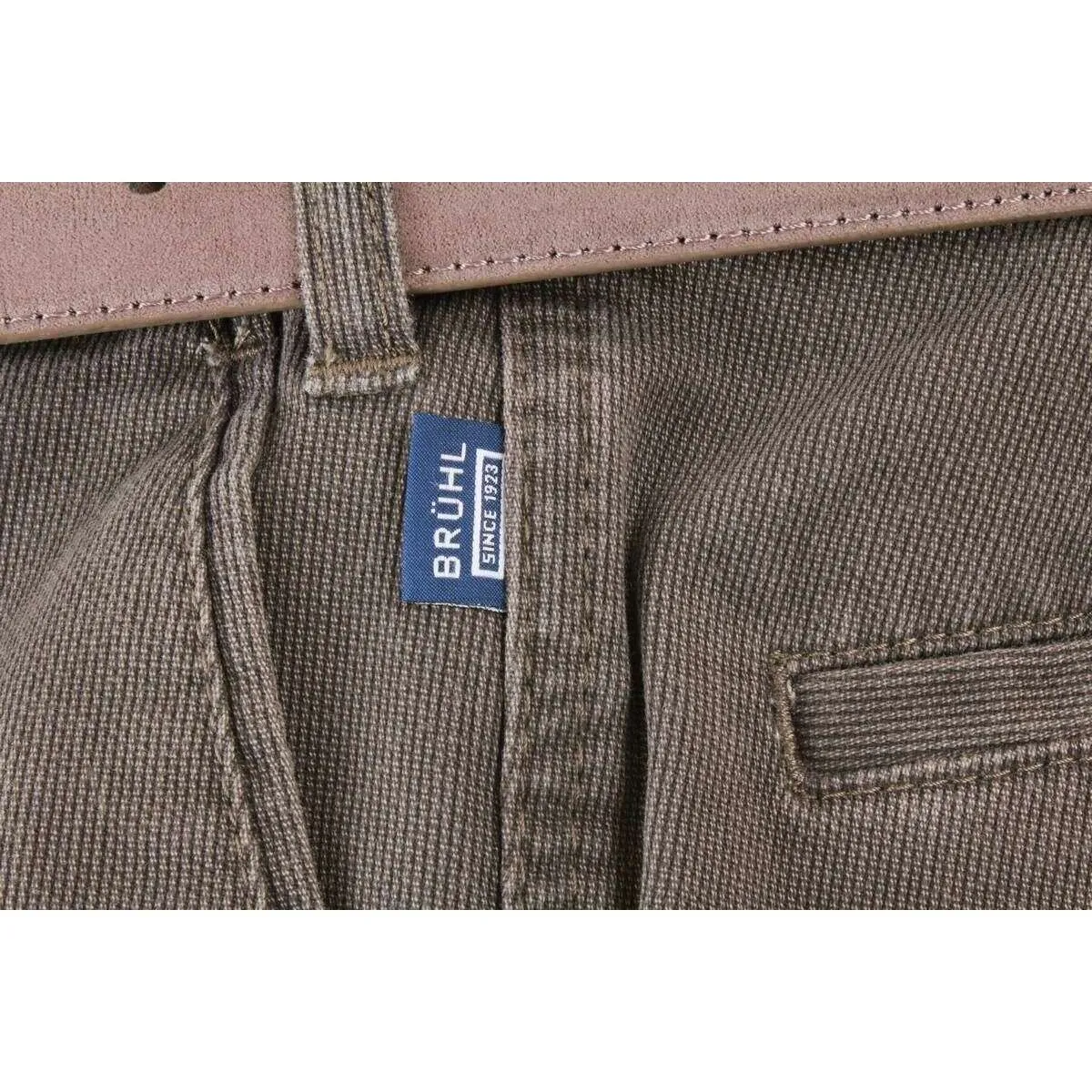 BRUHL Montana Casual Trousers - Mid Brown