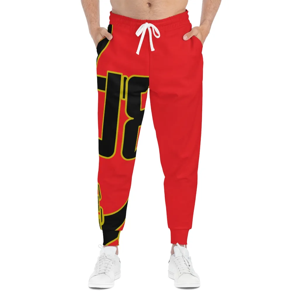 BWB Red Athletic Joggers