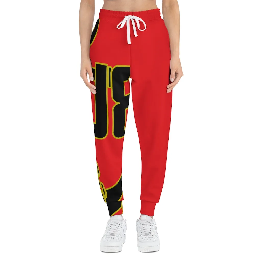 BWB Red Athletic Joggers