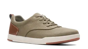 Clarks Step Isle Crew Mens Canvas Lace Up Casual Shoe