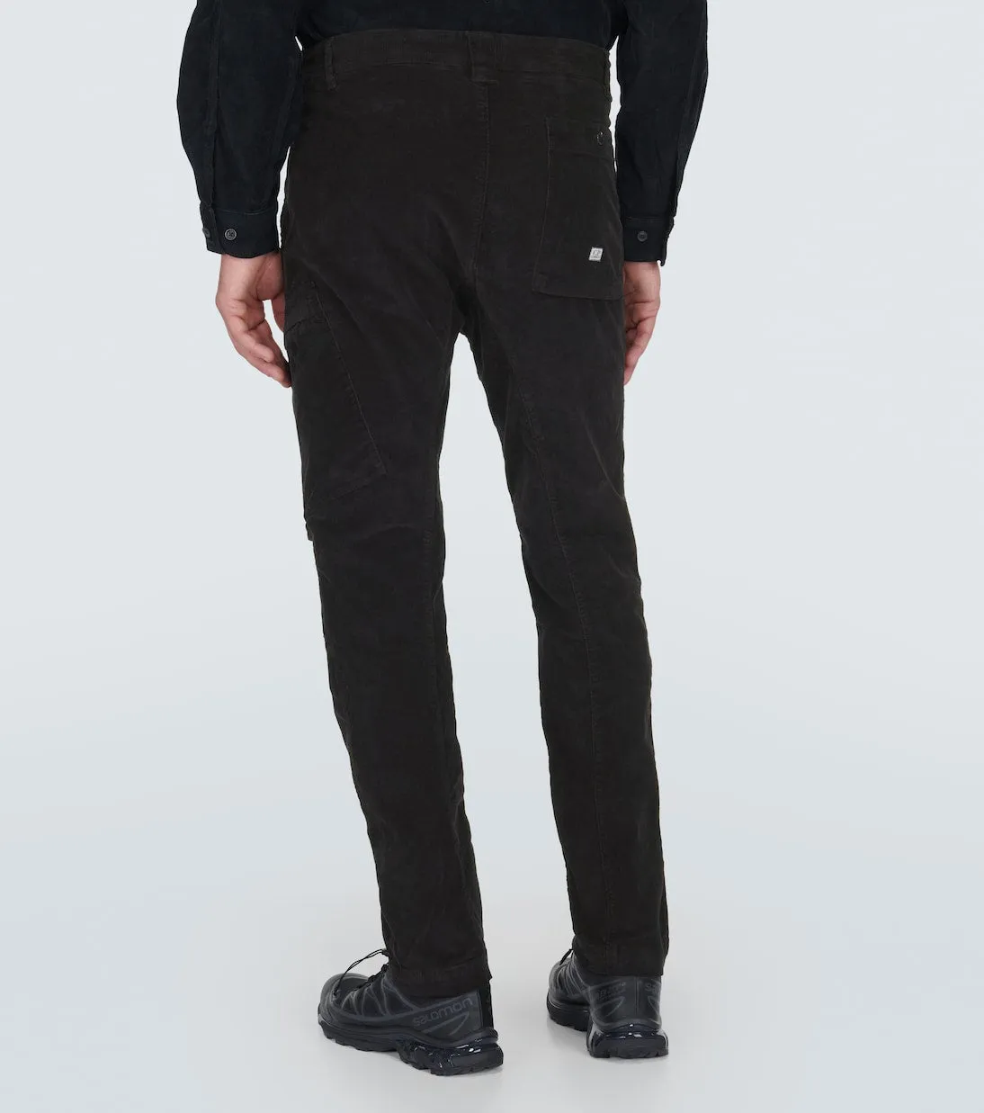 Corduroy straight trousers C. Company, black