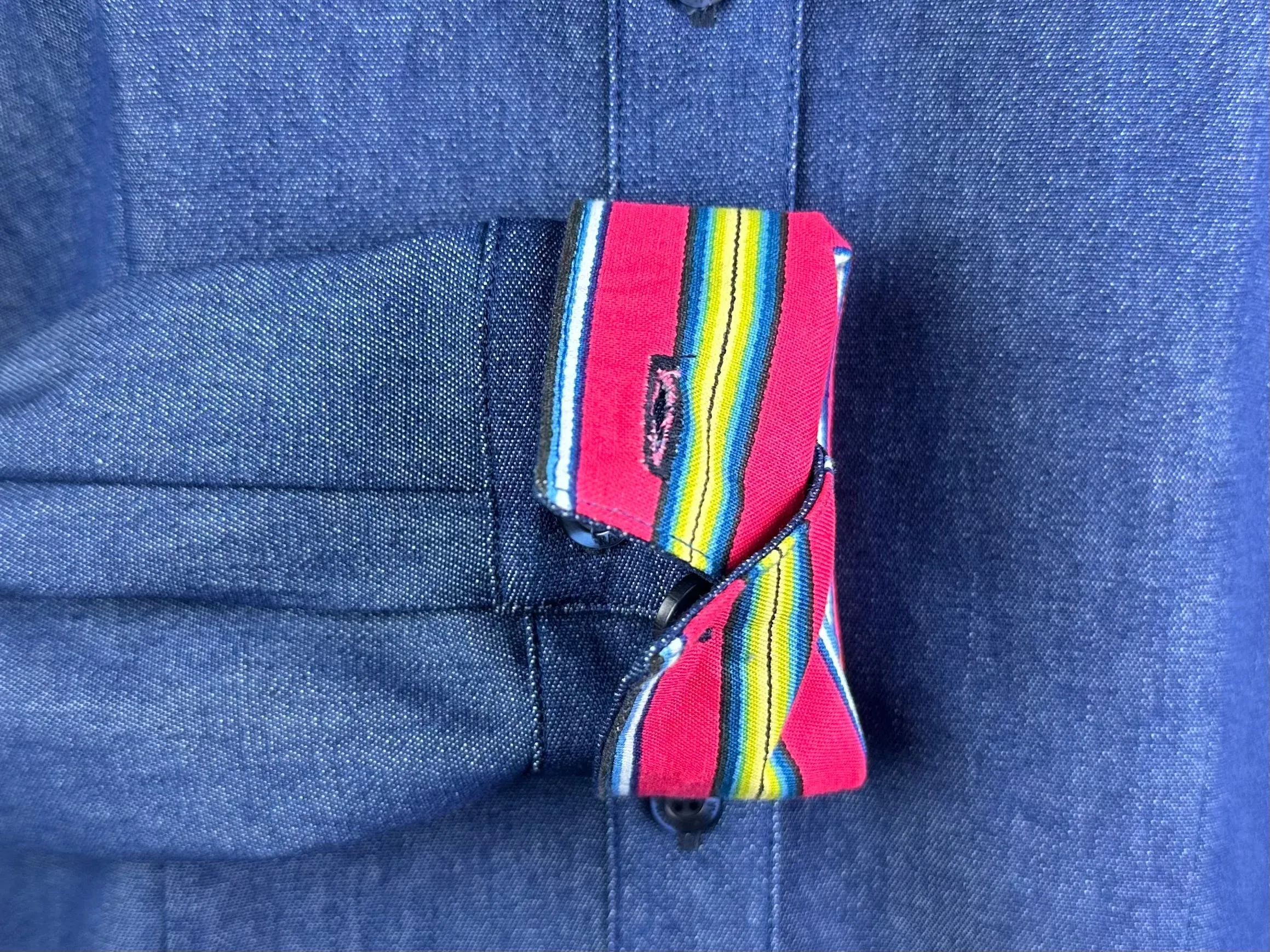 CR Signature Western Pro Dark Denim with Serape Dress- FINAL SALE