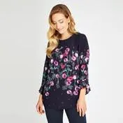 Crepe Poppy Blouse