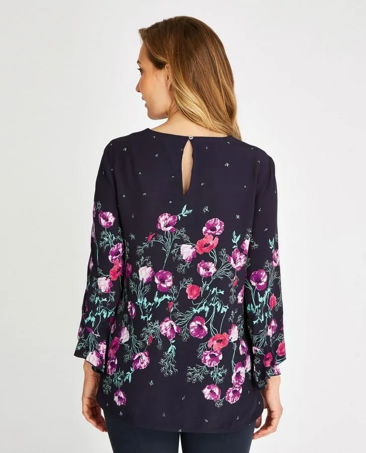 Crepe Poppy Blouse