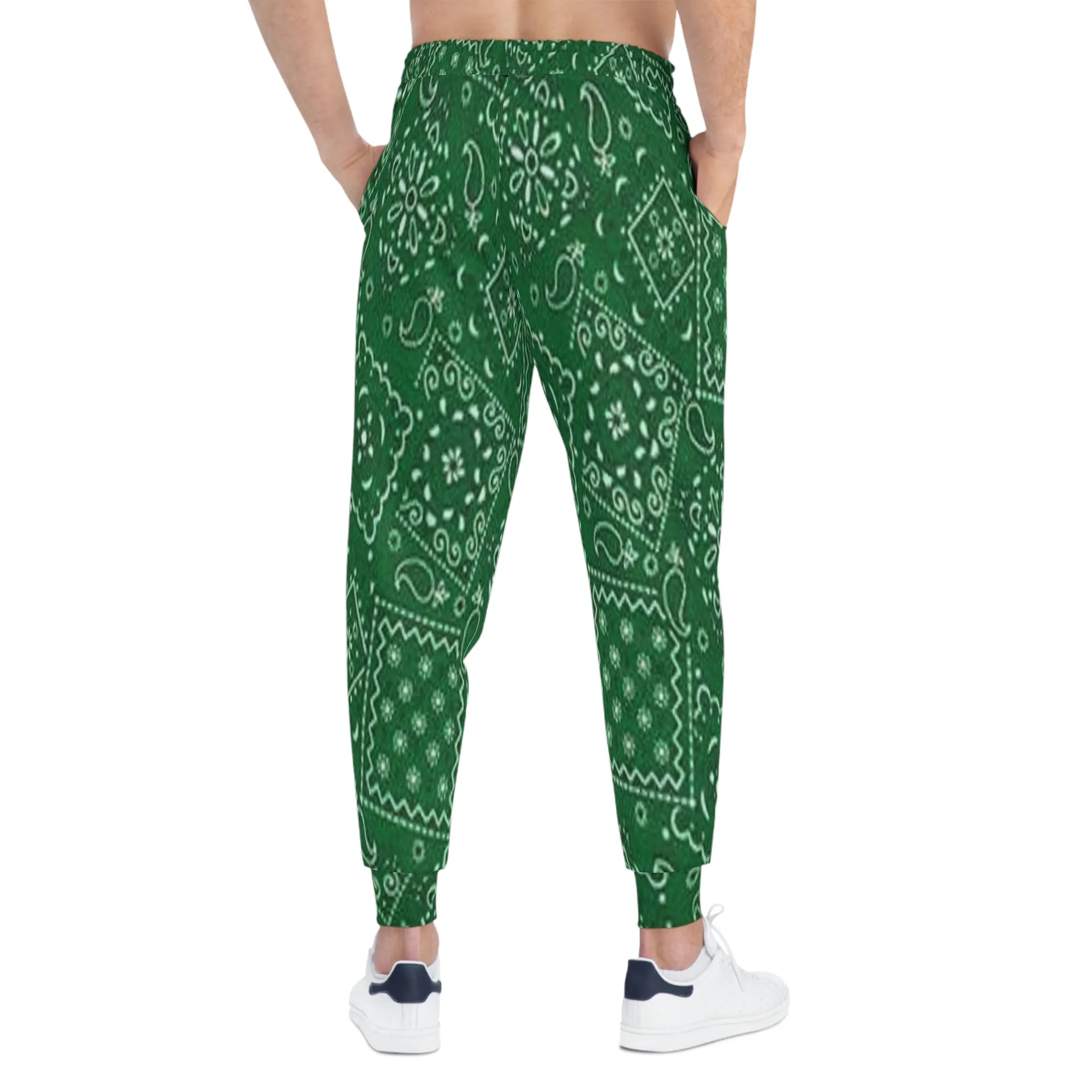 Crowgodshi Green Colors Athletic Joggers