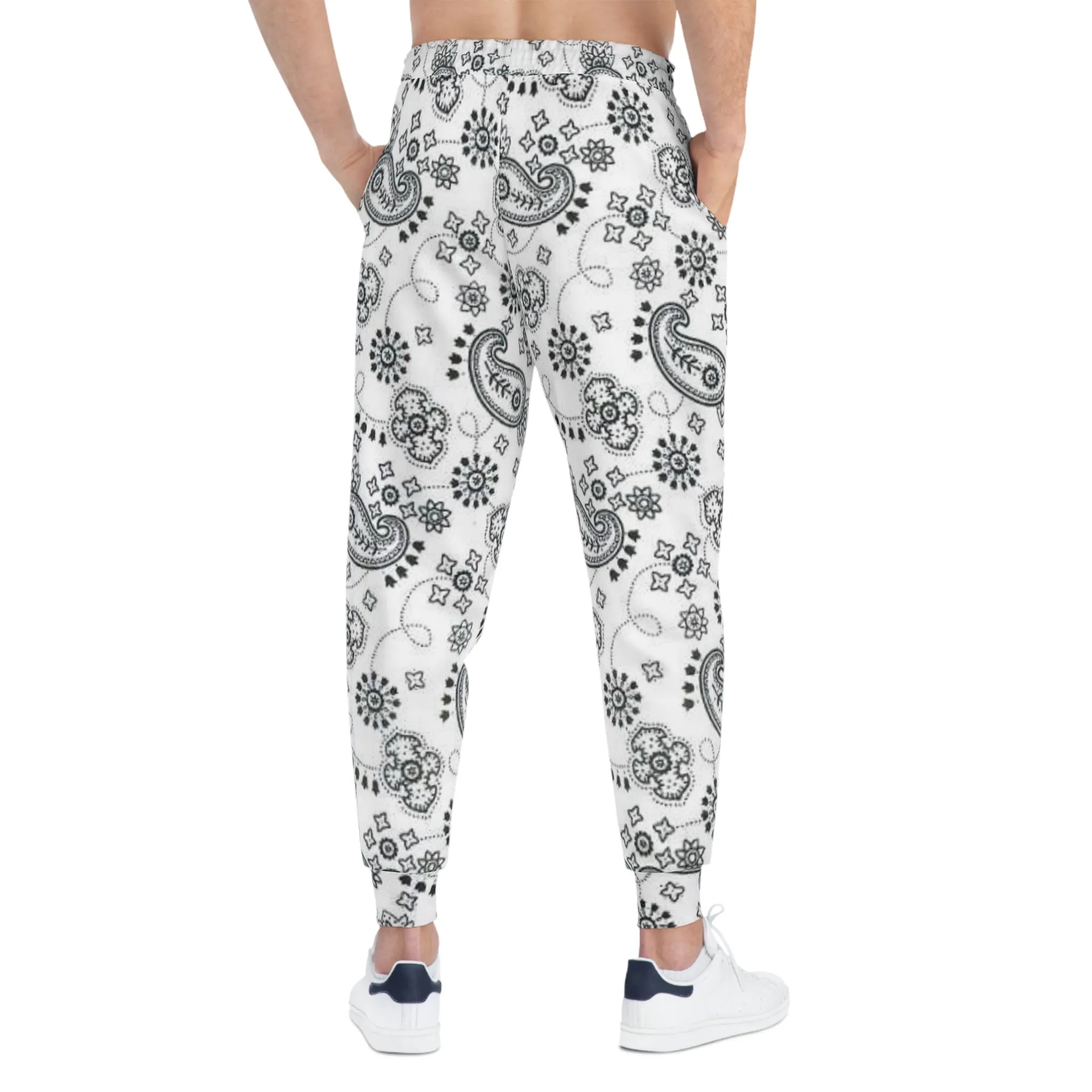 Crowgodshi White Colors Athletic Joggers