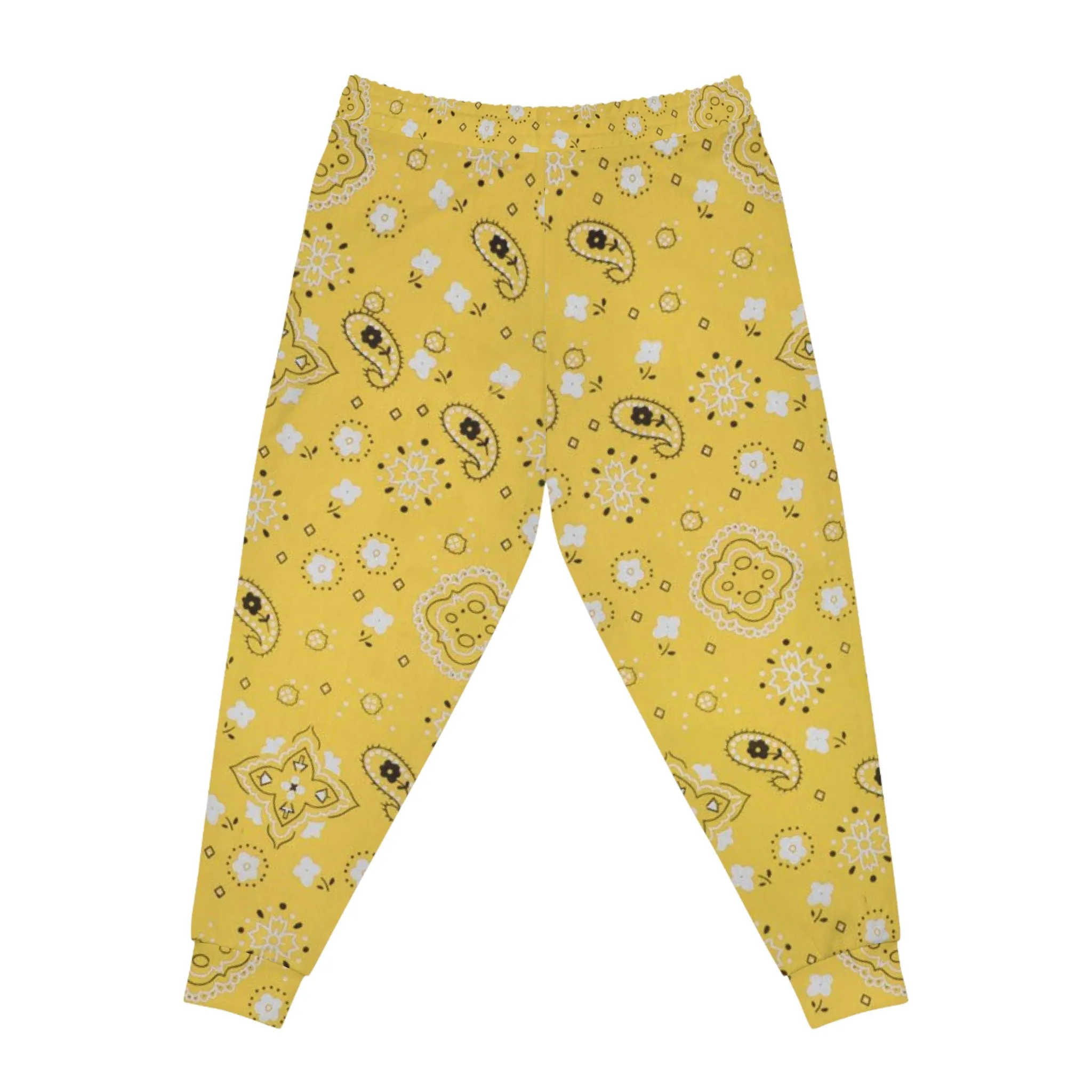 Crowgodshi Yellow Colors Athletic Joggers