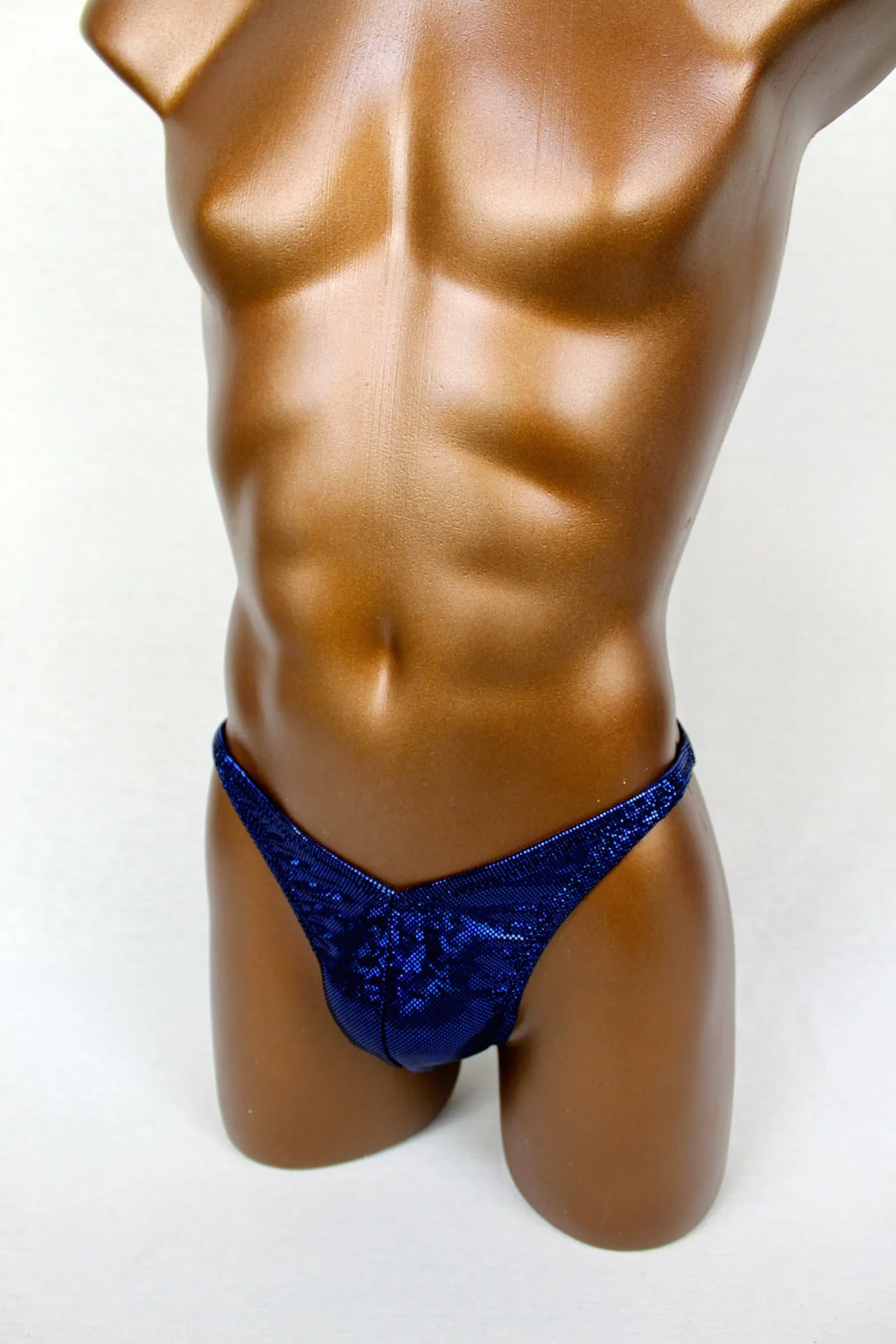 Dark Royal Blue Hologram Posing Trunks