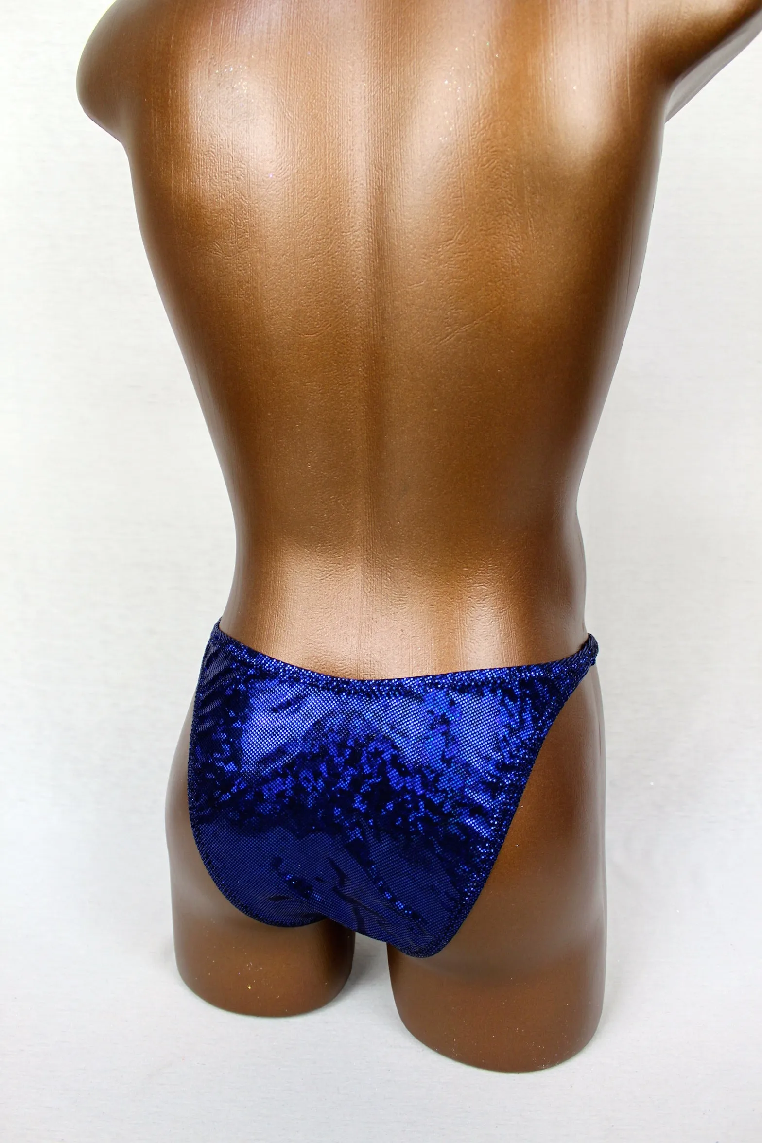 Dark Royal Blue Hologram Posing Trunks