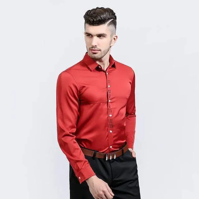 Dress Shirts For Men, Fashion Design Slim Fit Casual Shirt