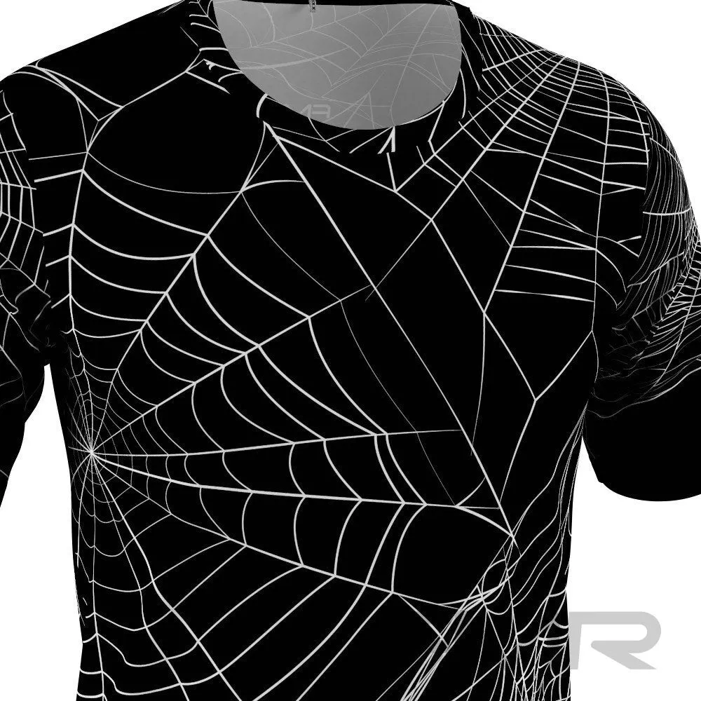 FMR Men's Spider Web Short Sleeve Running Shirt