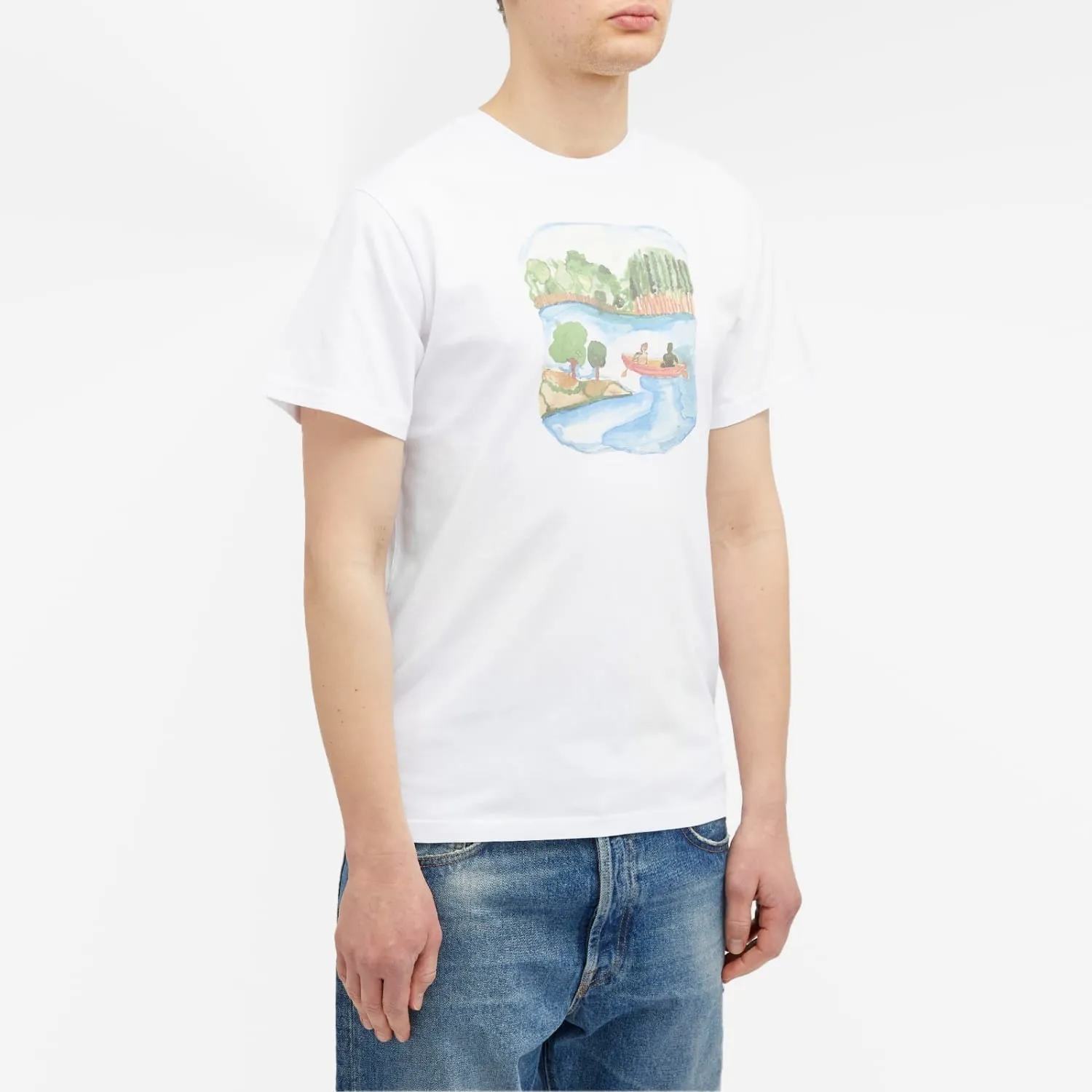 Foret Canoe T-shirt, white