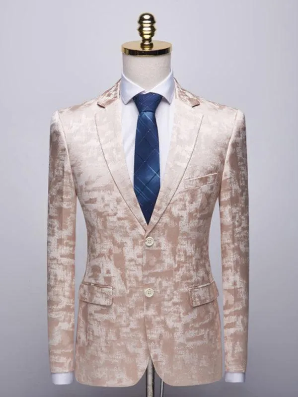 Formal Printed Two Piece Suit