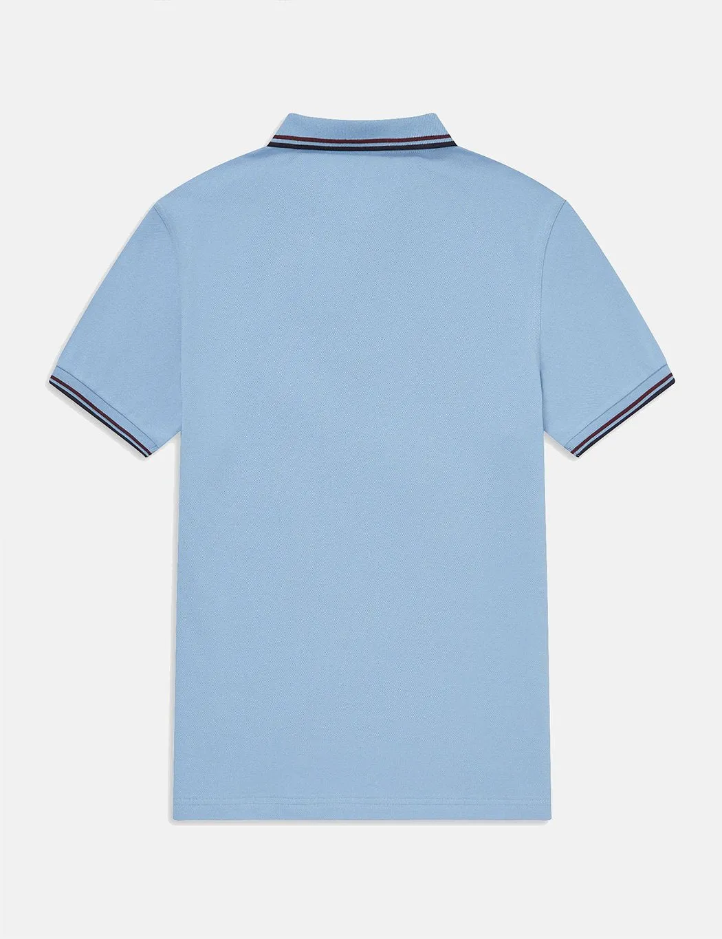 Fred Perry Twin Tipped Polo Shirt - Sky/Mahogany/Navy