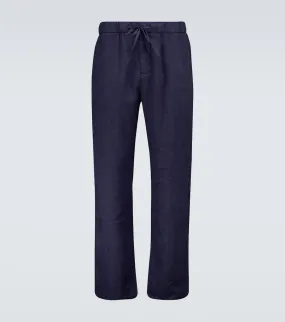 Frescobol Carioca Stretch Cotton Chinos, Blue