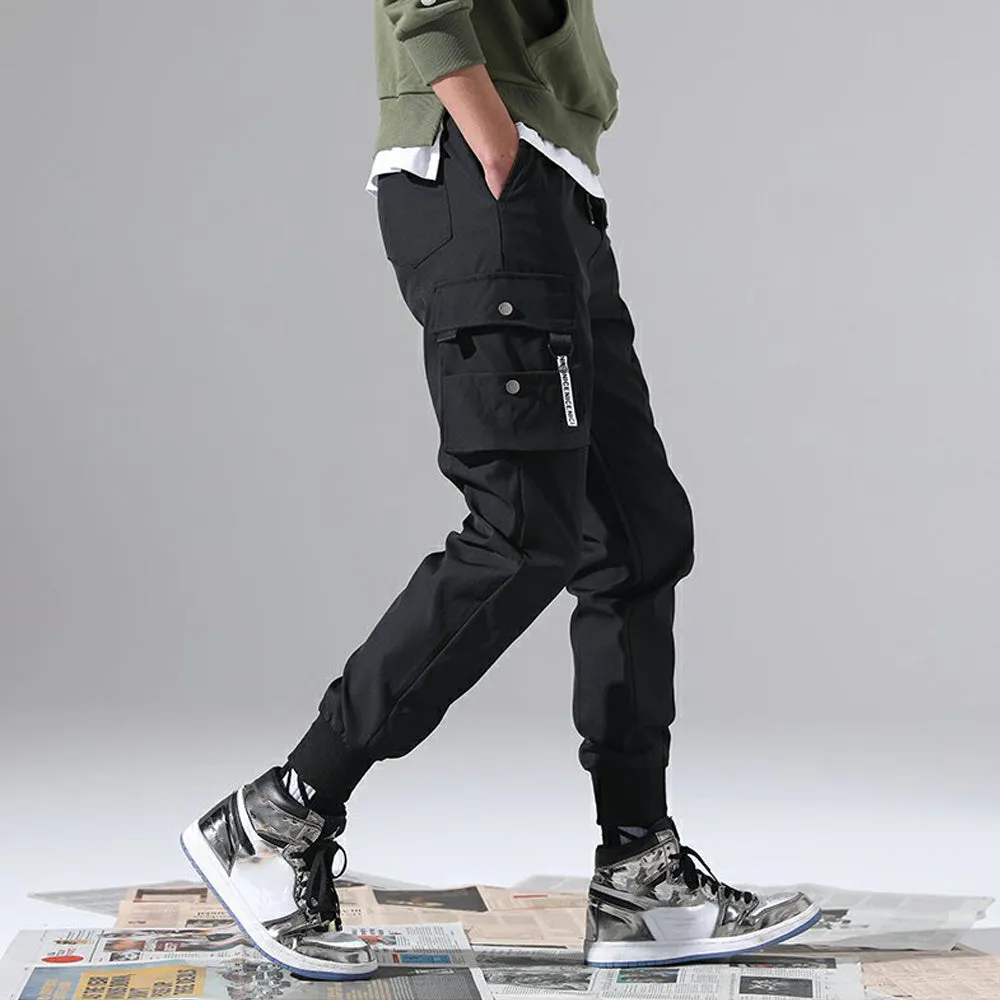 Funki Buys | Pants | Men Casual Draw String Stretch Cargo Pant