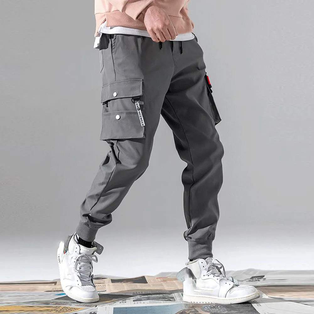 Funki Buys | Pants | Men Casual Draw String Stretch Cargo Pant