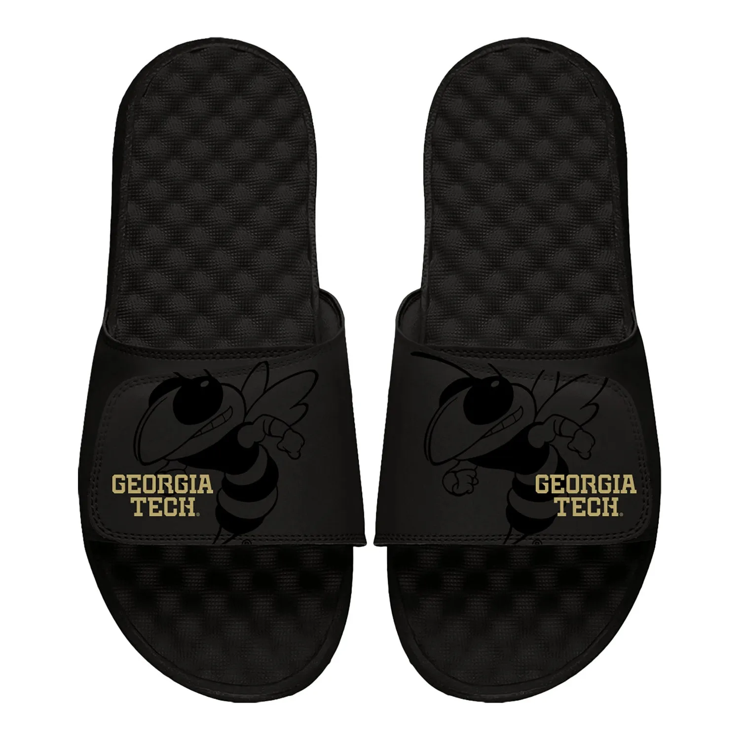 Georgia Tech Yellow Jackets Mantra Buzz Black Slides