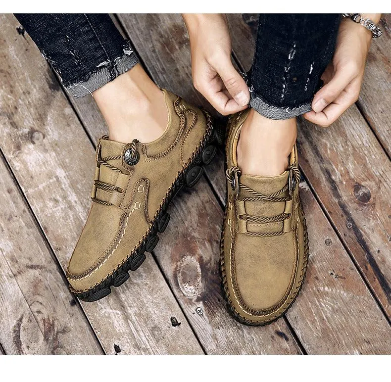 Hawk - Rugged Lace-Up Leather Shoes