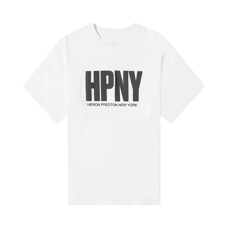 Heron Preston Logo Print T-Shirt 'White', White