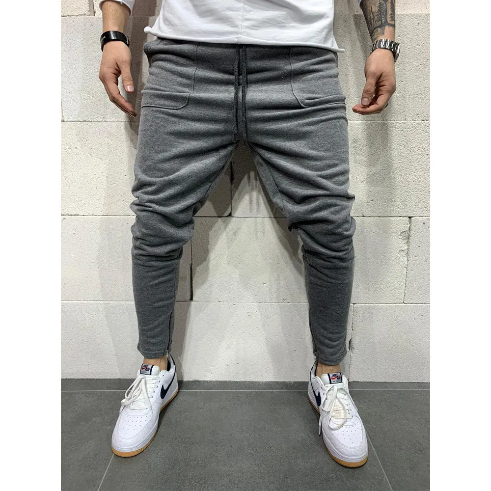 Jogging pants pocket casual pants