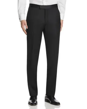 Josh Ted Baker Slim Fit Wool Tuxedo Pants in Black