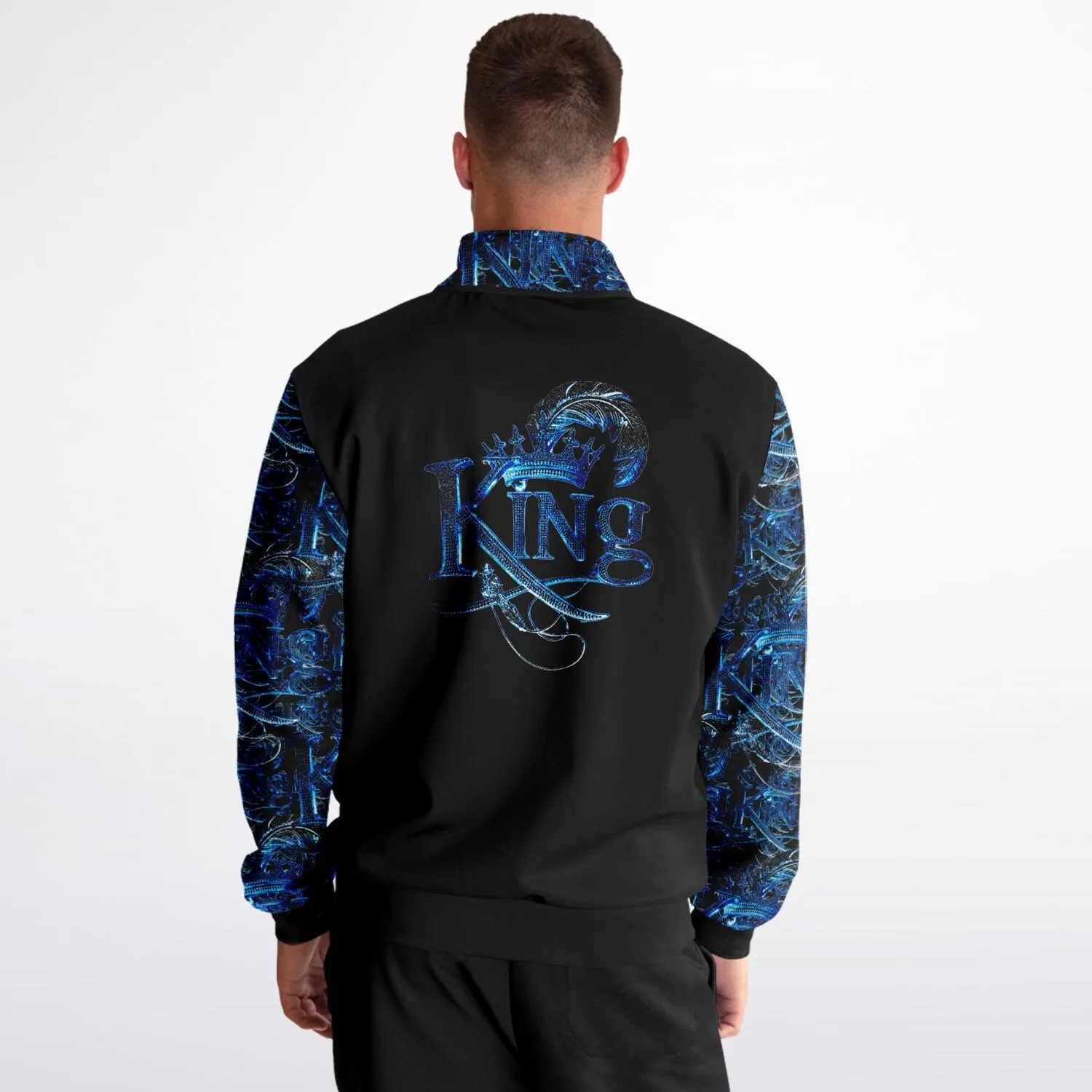 KING 02-01 Black Men's Designer Track Jacket