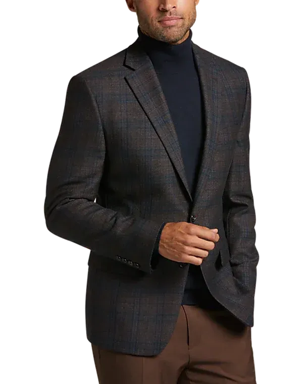 Lauren Ralph Lauren Mens Ultra Flex Plaid Sport Coat, Size 38R