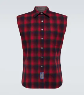 Maison Margiela wool vest, red