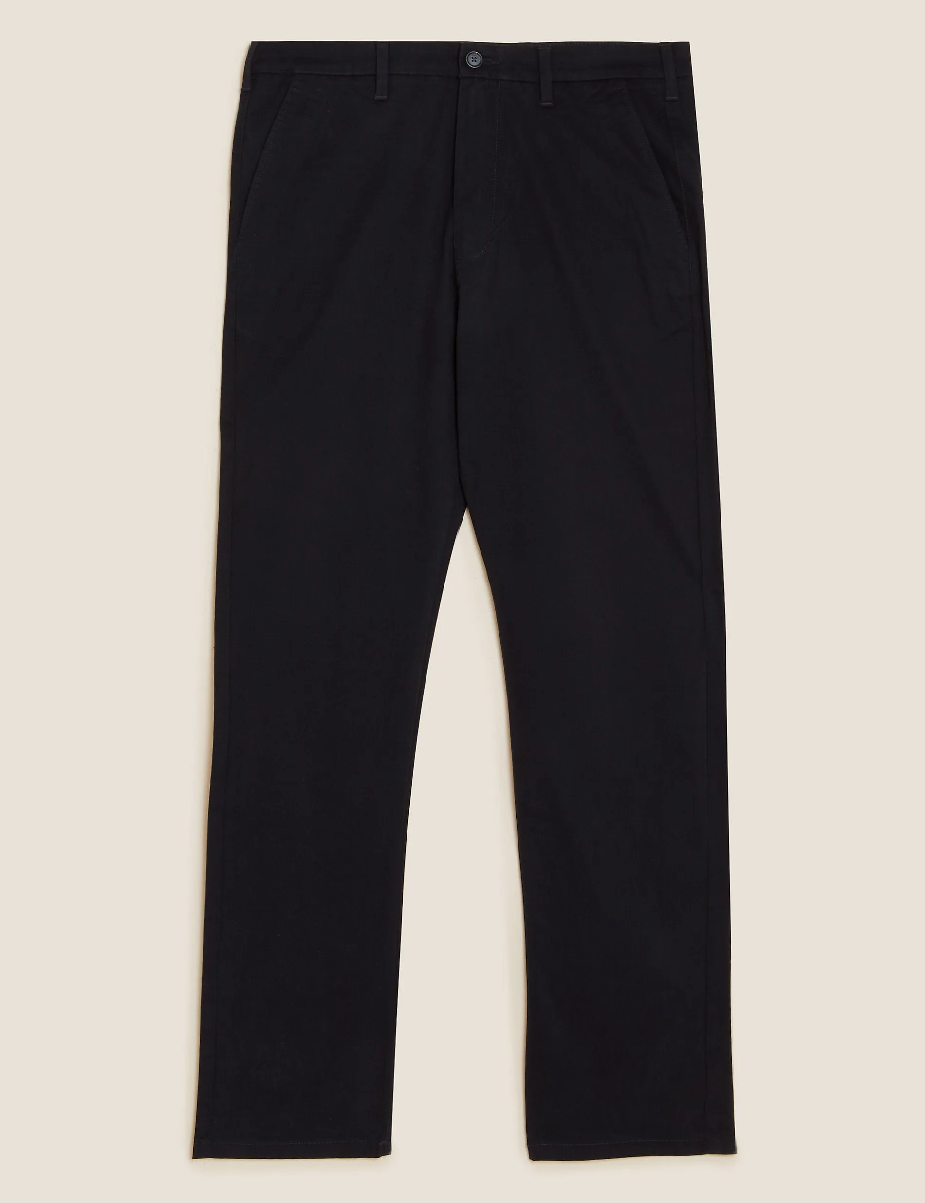 Marks & Spencer Loose Stretch Chinos, Navy