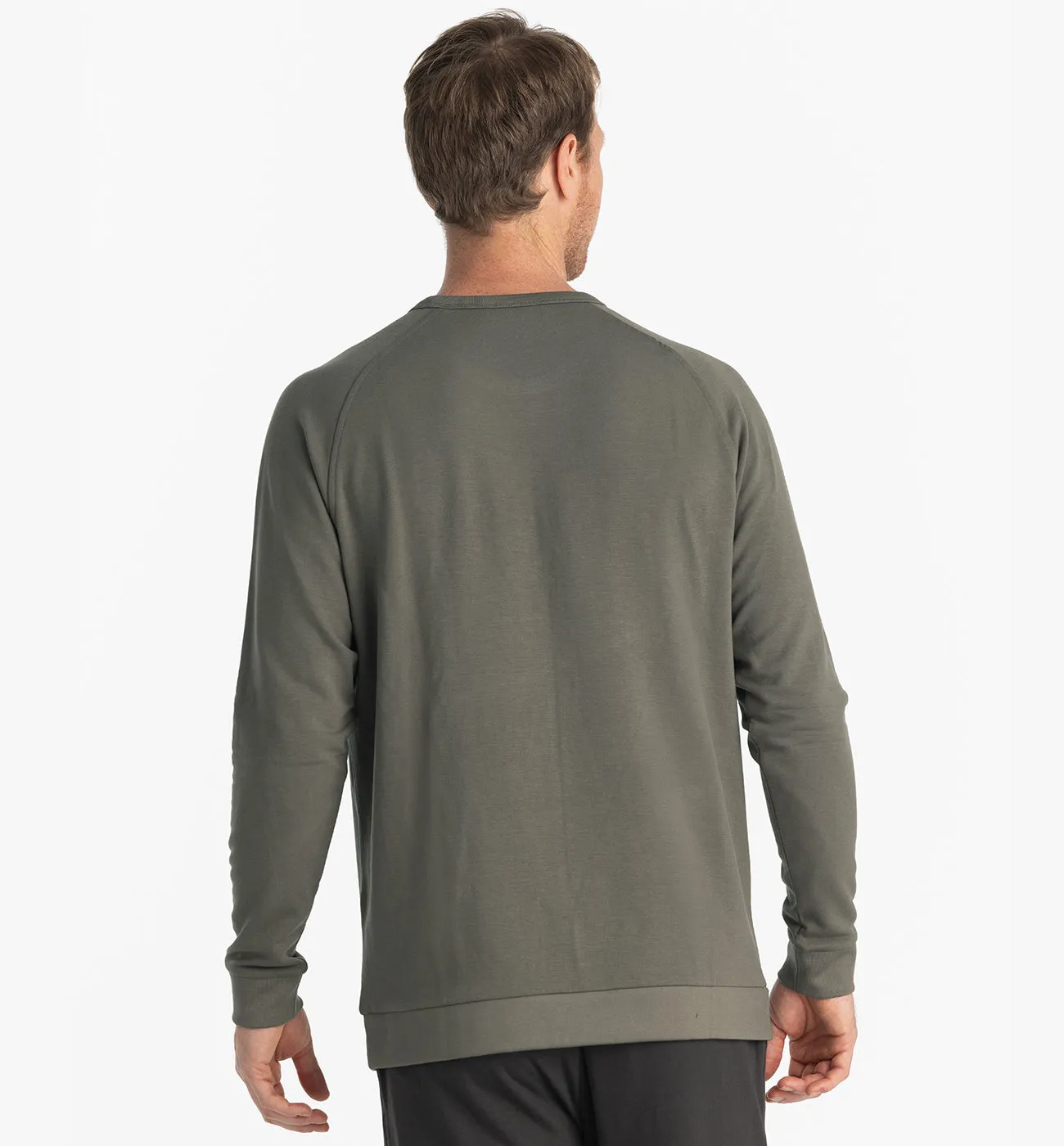 Men's Bamboo Lightweight Fleece Crew - Fatigue