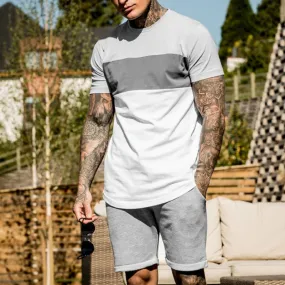 Men'S Casual Short Sleeve T-Shirt Sports Suit