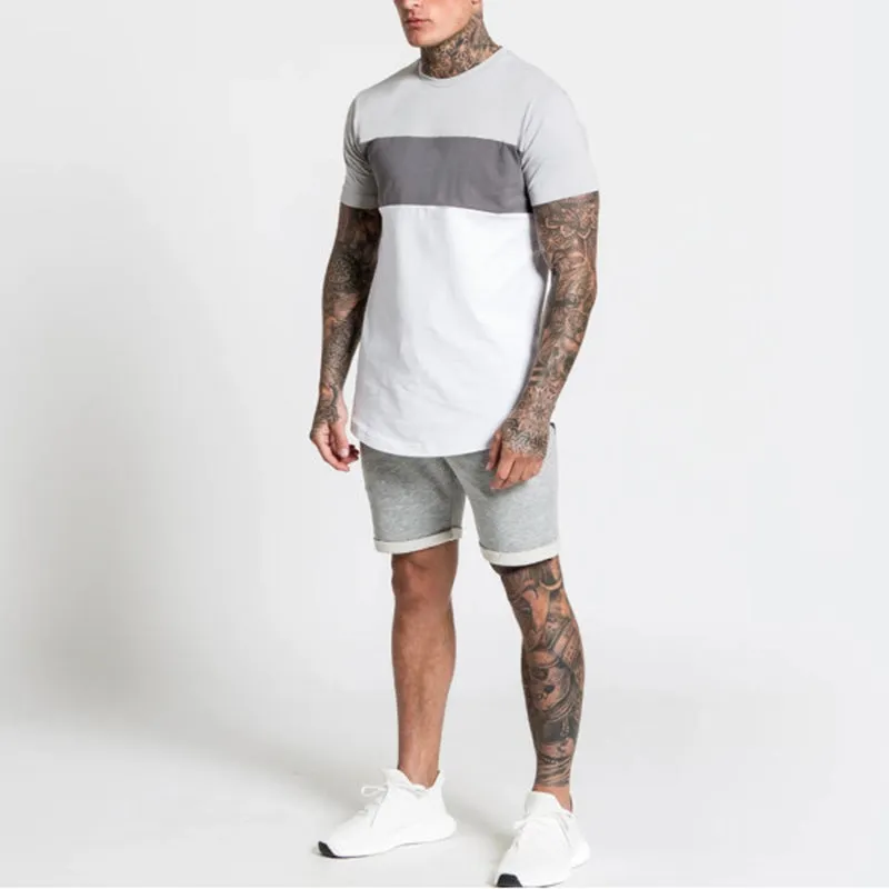 Men'S Casual Short Sleeve T-Shirt Sports Suit