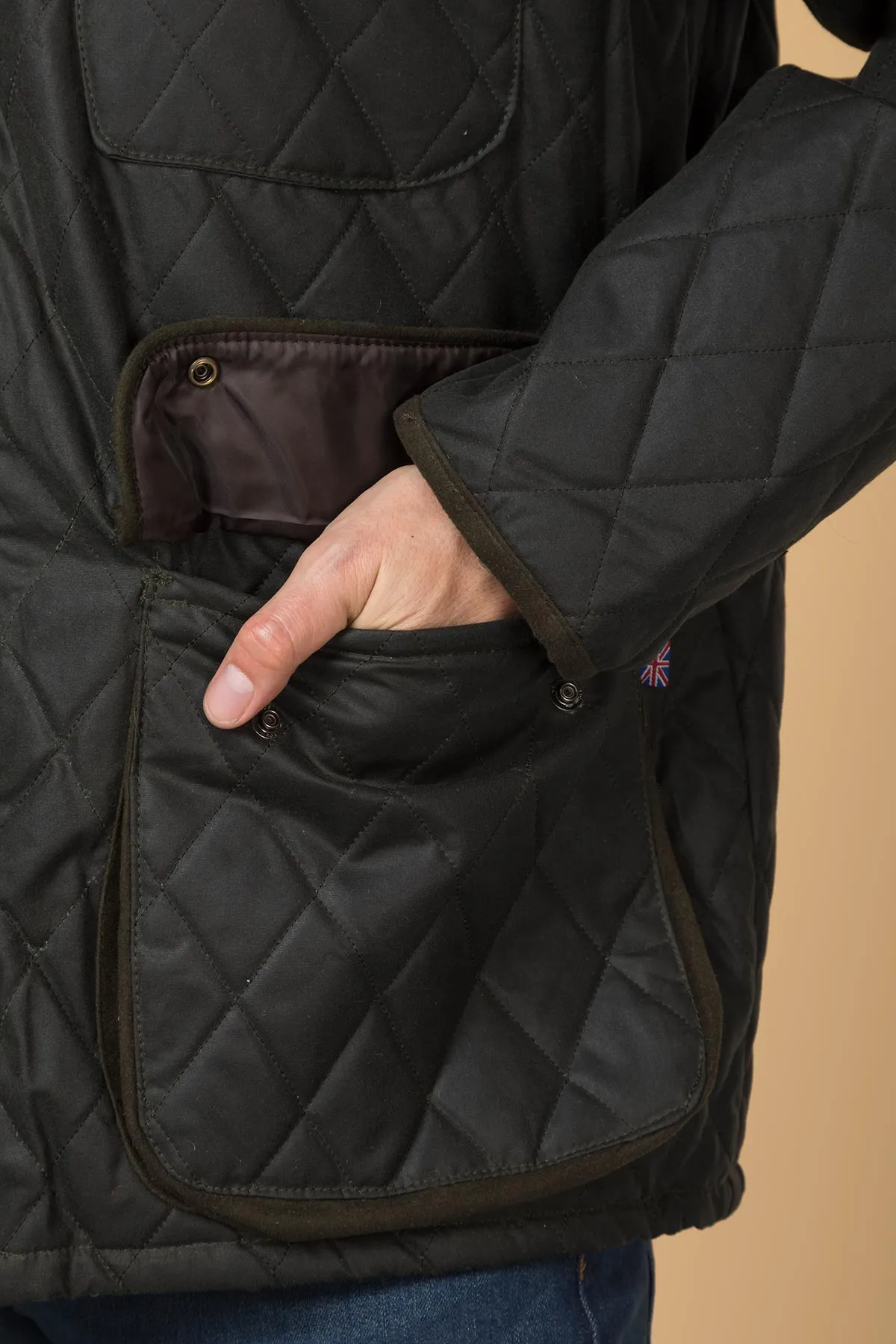 Men's Diamond Quilted Wax Jacket