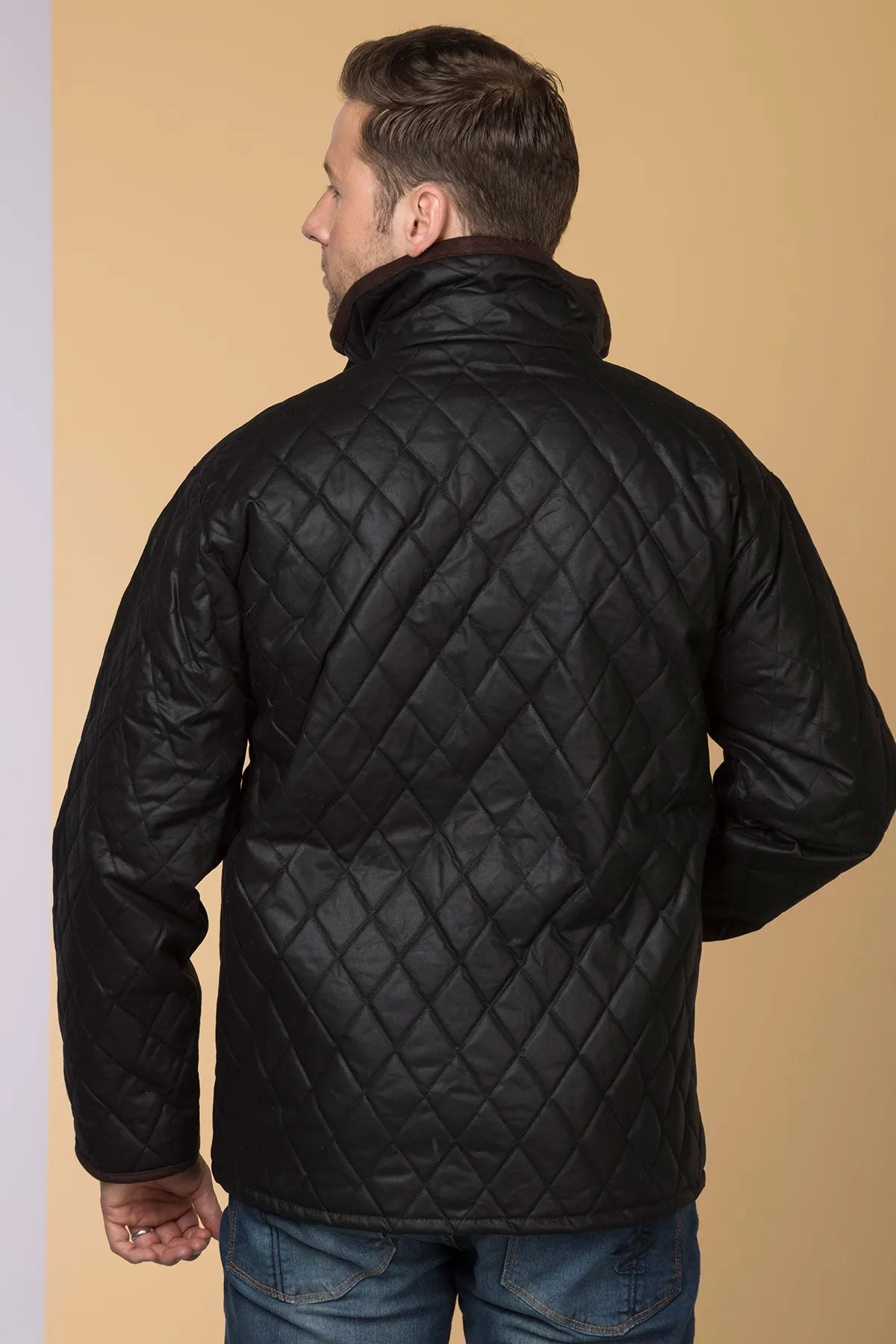 Men's Diamond Quilted Wax Jacket