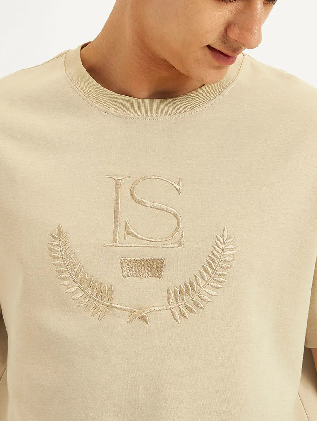 Men's Embroidered Regular Fit T-Shirt