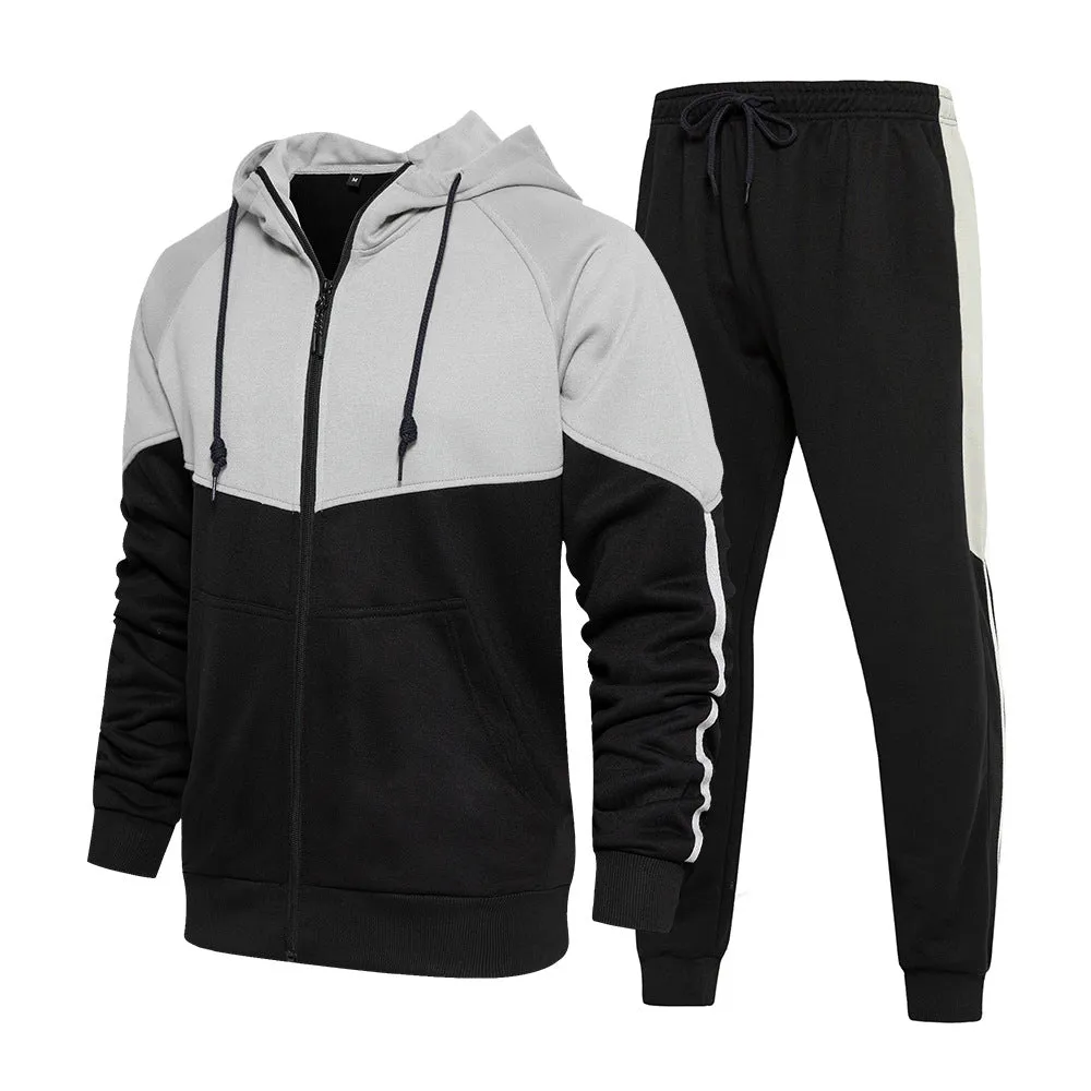 Men's Full Tracksuit Hoodie & Trouser Set Smart Fit | TZ95