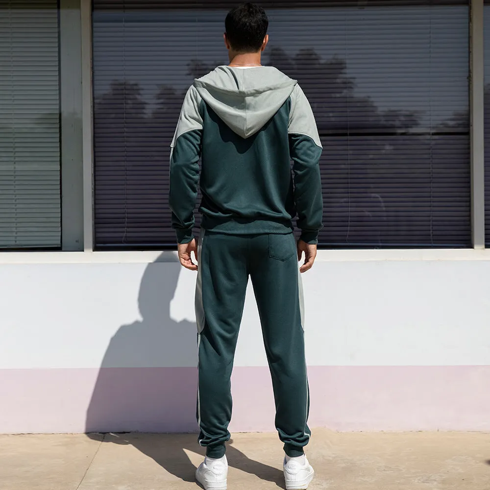 Men's Full Tracksuit Hoodie & Trouser Set Smart Fit | TZ95