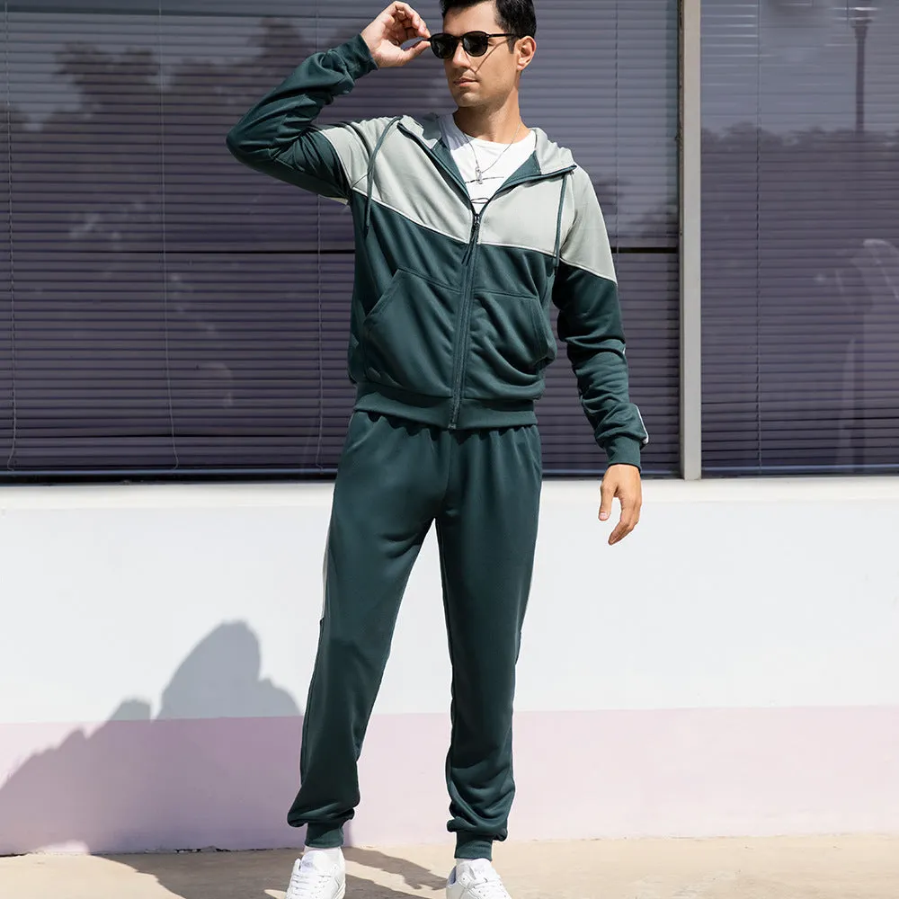 Men's Full Tracksuit Hoodie & Trouser Set Smart Fit | TZ95