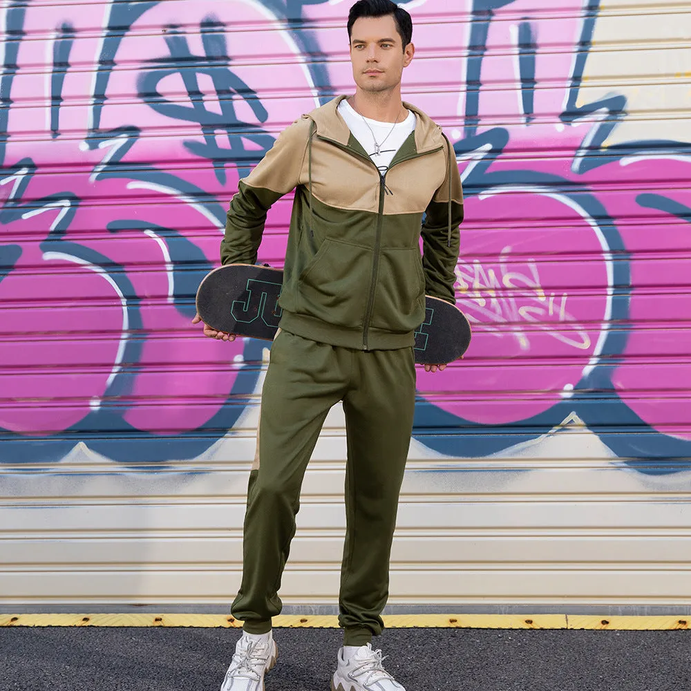 Men's Full Tracksuit Hoodie & Trouser Set Smart Fit | TZ95