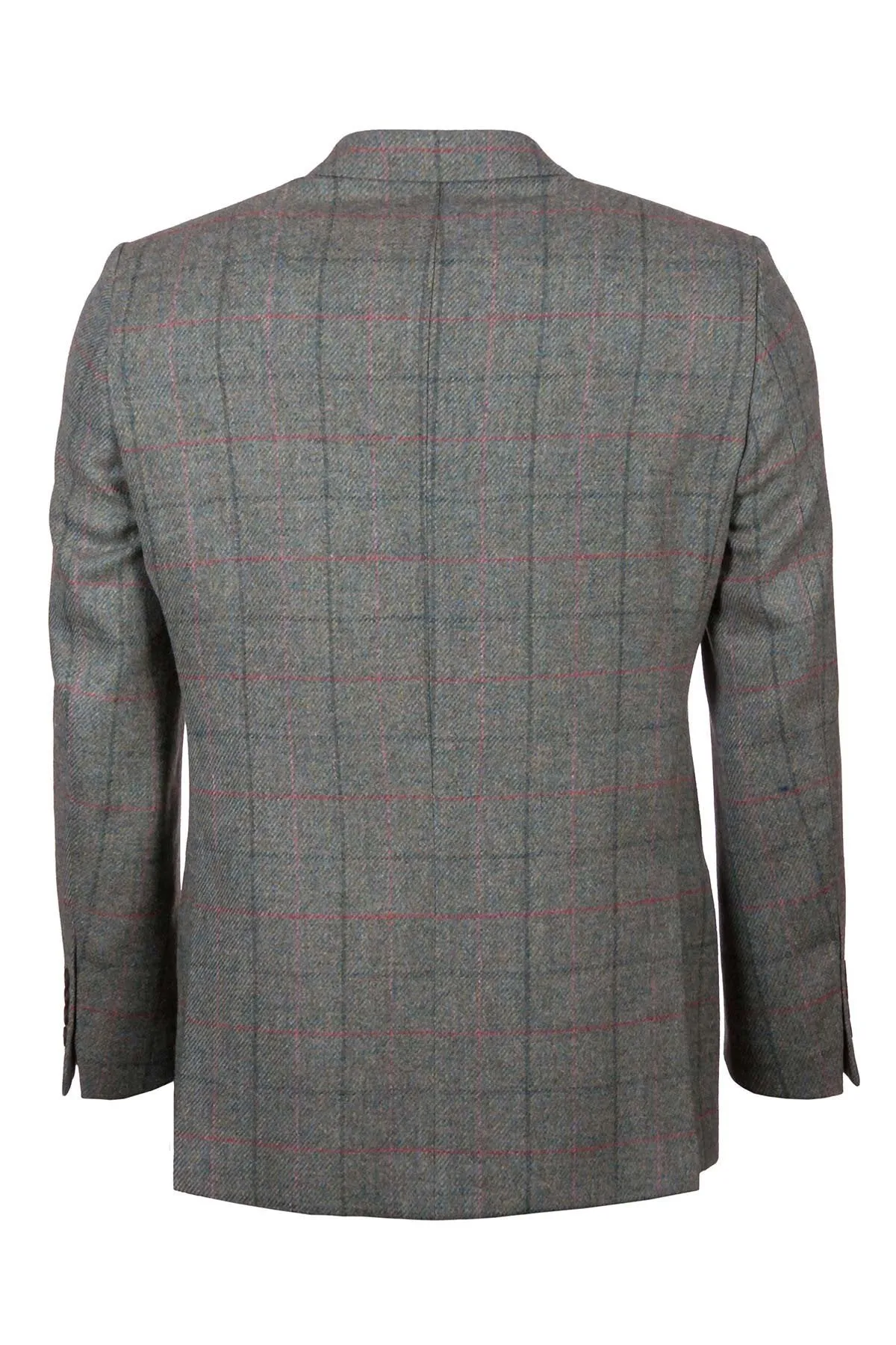 Men's Green Slim Fit Tweed Jacket - Helmsley