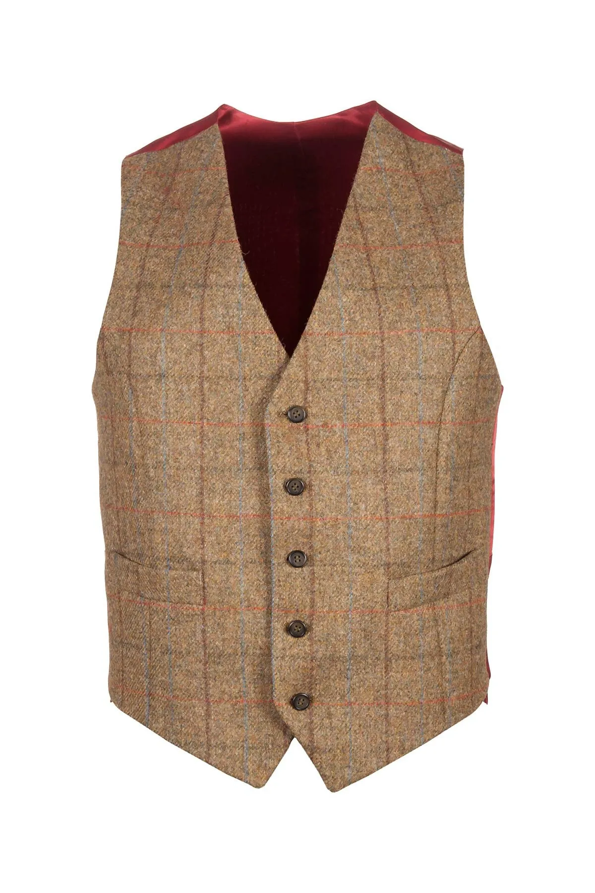 Men's Hawthorn Satin Back Tweed Waistcoat