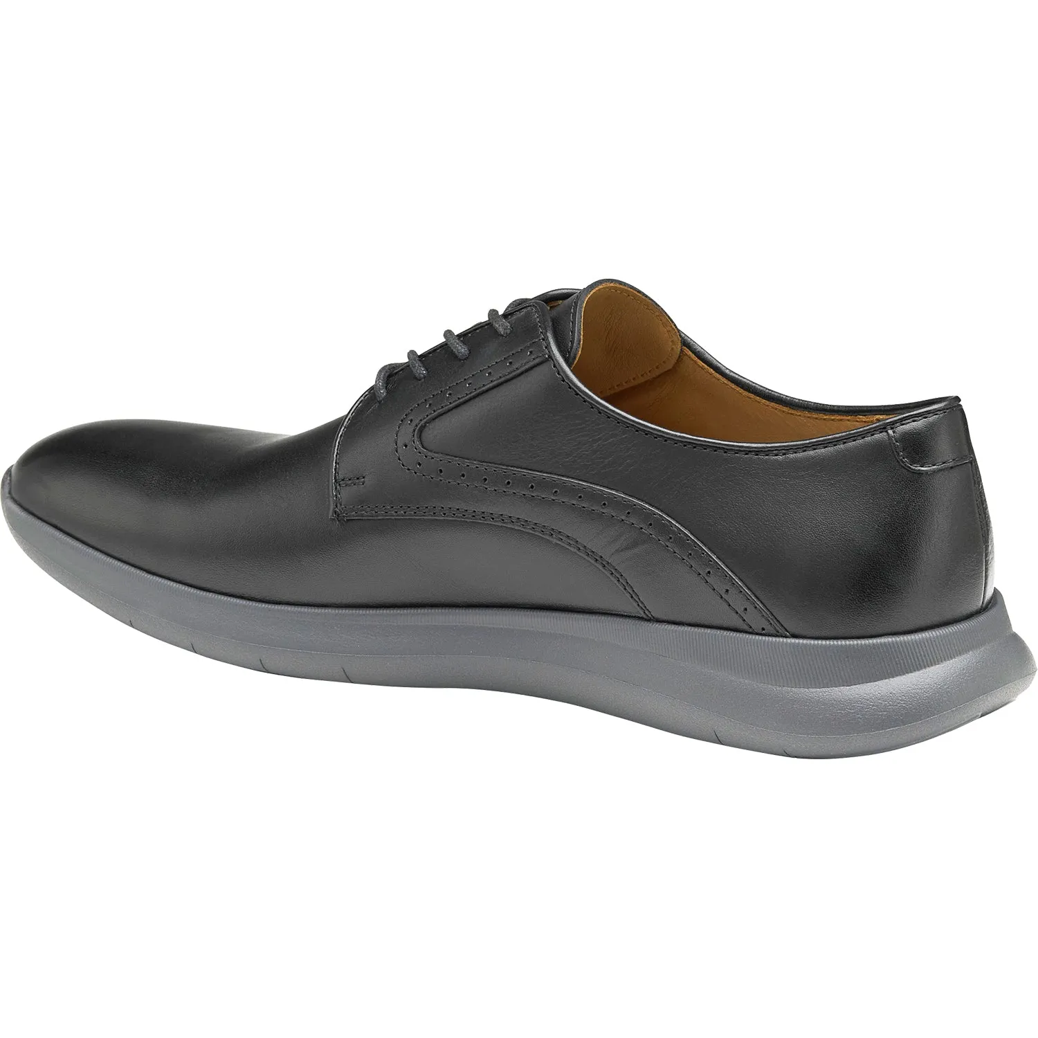 Men's Johnston & Murphy Hennings Plain Toe Black Leather