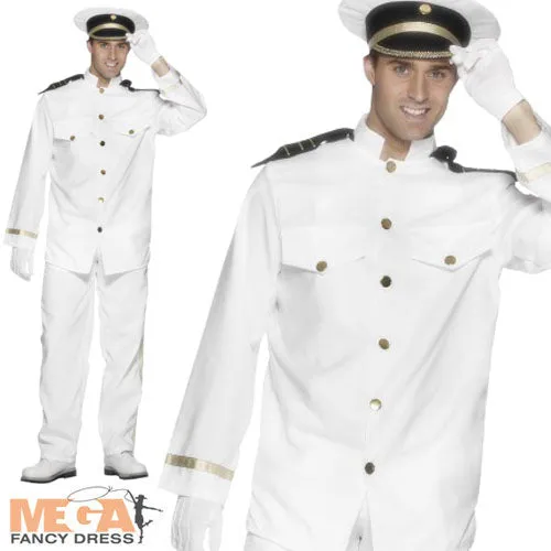 Men's Nautical Captain Fancy Dress Costume